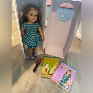 Mckenna American Girl Doll, gymnastics set, clothes, accessories, etc.